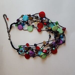 Colorful Glass Bead Necklace